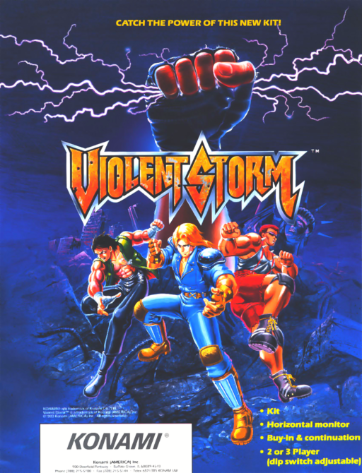 Violent Storm (ver EAC) Arcade Game Cover